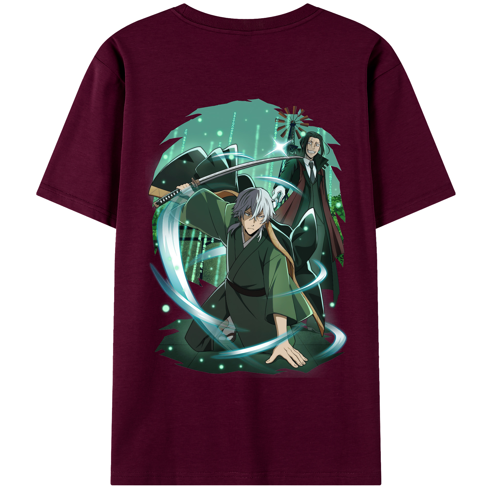 （画像用） 文豪ストレイドッグス Bungo Stray Dogs レディース半袖Tシャツ(バックプリント)